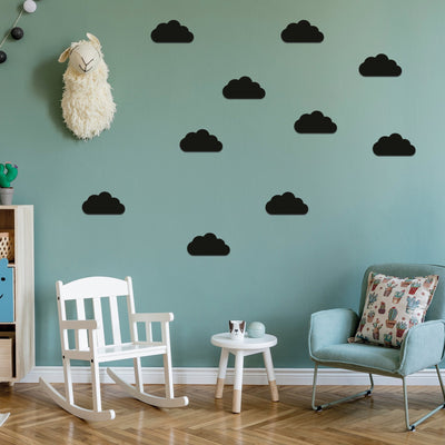 Wolken wanddecoratie HDF (12-pak) - Muur Art